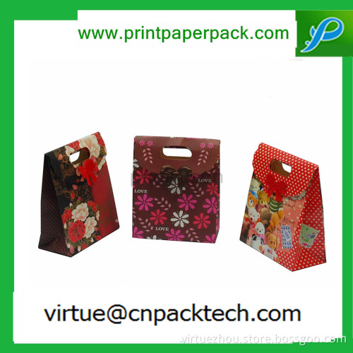 Customized Fashion Christmas or Wedding Candies Gift Kraft Paper Bag